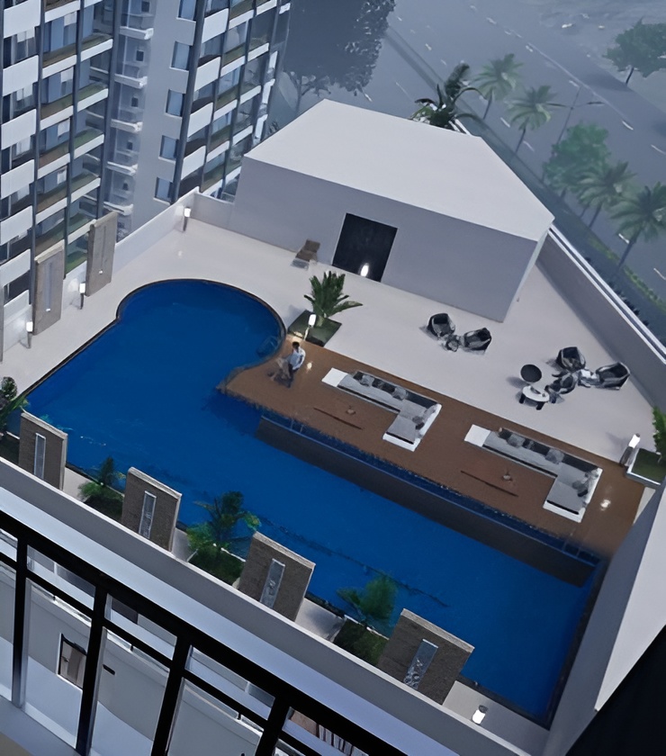 Rooftop swimming pool