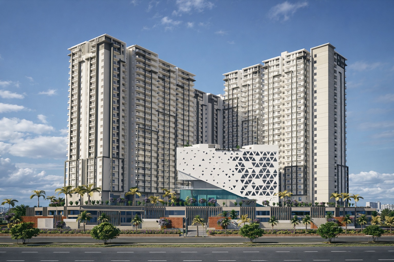 Elegant Nivasa towers under construction in July 2026